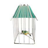 Walker a cage and its bird , 60s