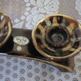 3-branched candle holders Jasba Keramik