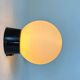 Pair of vintage Raak opaline and Bakelite wall lights, Netherlands 1970s