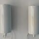 Paire d'appliques murales blanches rouleaux Ikea 1980