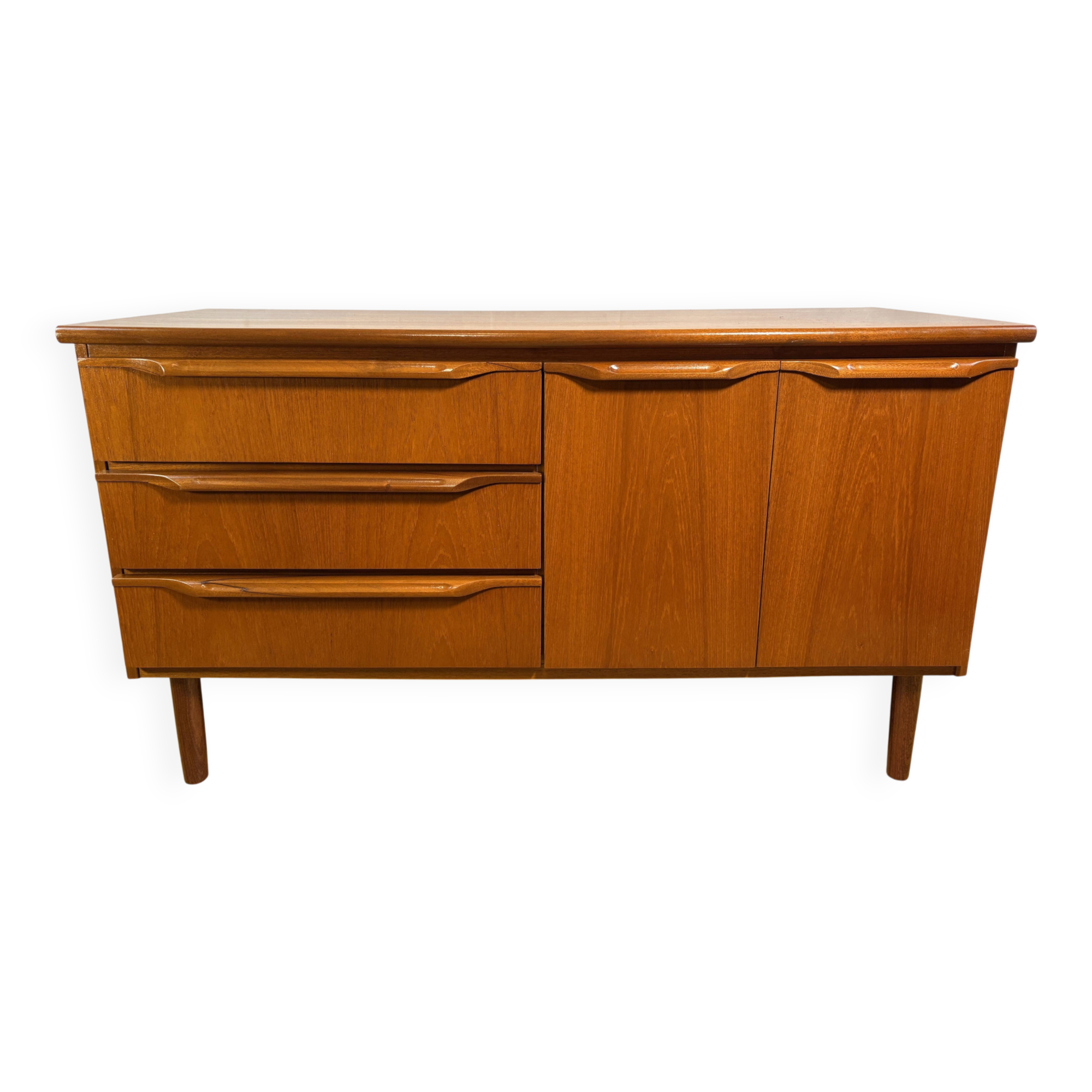 Mid Century Retro Vintage J.S. Sakol Teak Sideboard – 1960s–1970s  Scandina