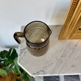 Smoked glass pitcher
