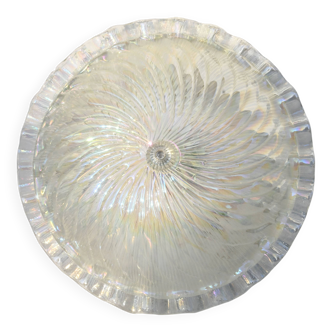 Lovely Italian Iridescent Murano Glass Ceiling Fixture, Murano, 1970