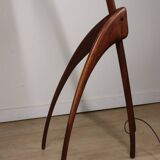 Rispal floor lamp known as "Praying Mantis" in teak, 1960