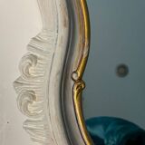 Magnificent patinated and gilded baroque style mirror