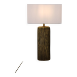 Brass and bronze lamp, Luciano Frigerio, Italy, 1970s