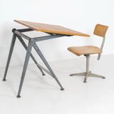 “Reply” drafting table and chair by Wim Rietveld & Friso Kramer for Ahrend