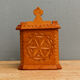 Carved wooden salt box, Savoie, Queyras