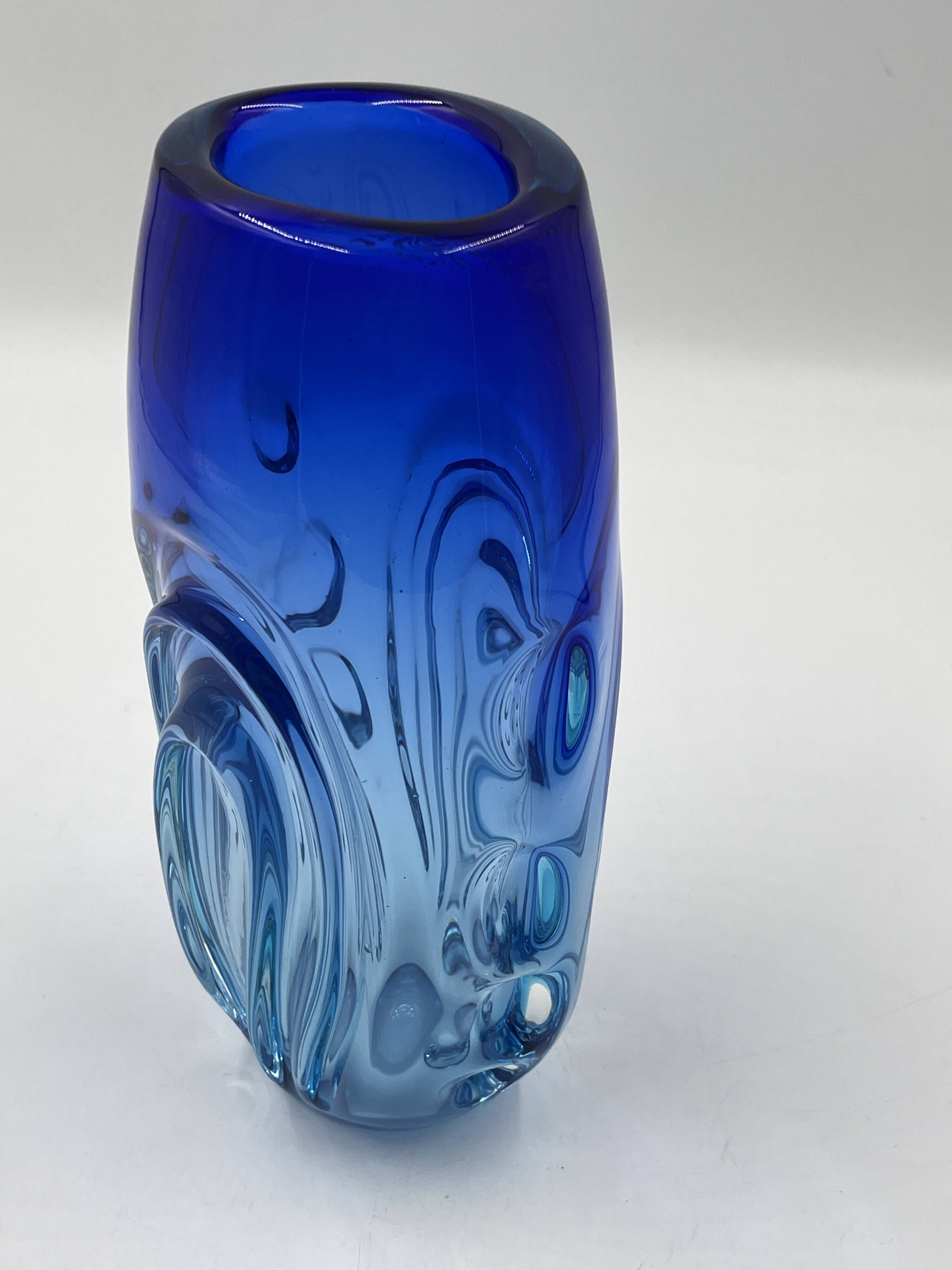 Murano blue vase