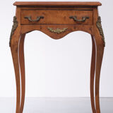 2 italian burl side tables louis xv style