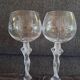2 crystal wine glasses from Bayel, 20th century