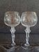 2 crystal wine glasses from Bayel, 20th century