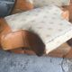 Roche Bobois leather armchair - cognac - 1990