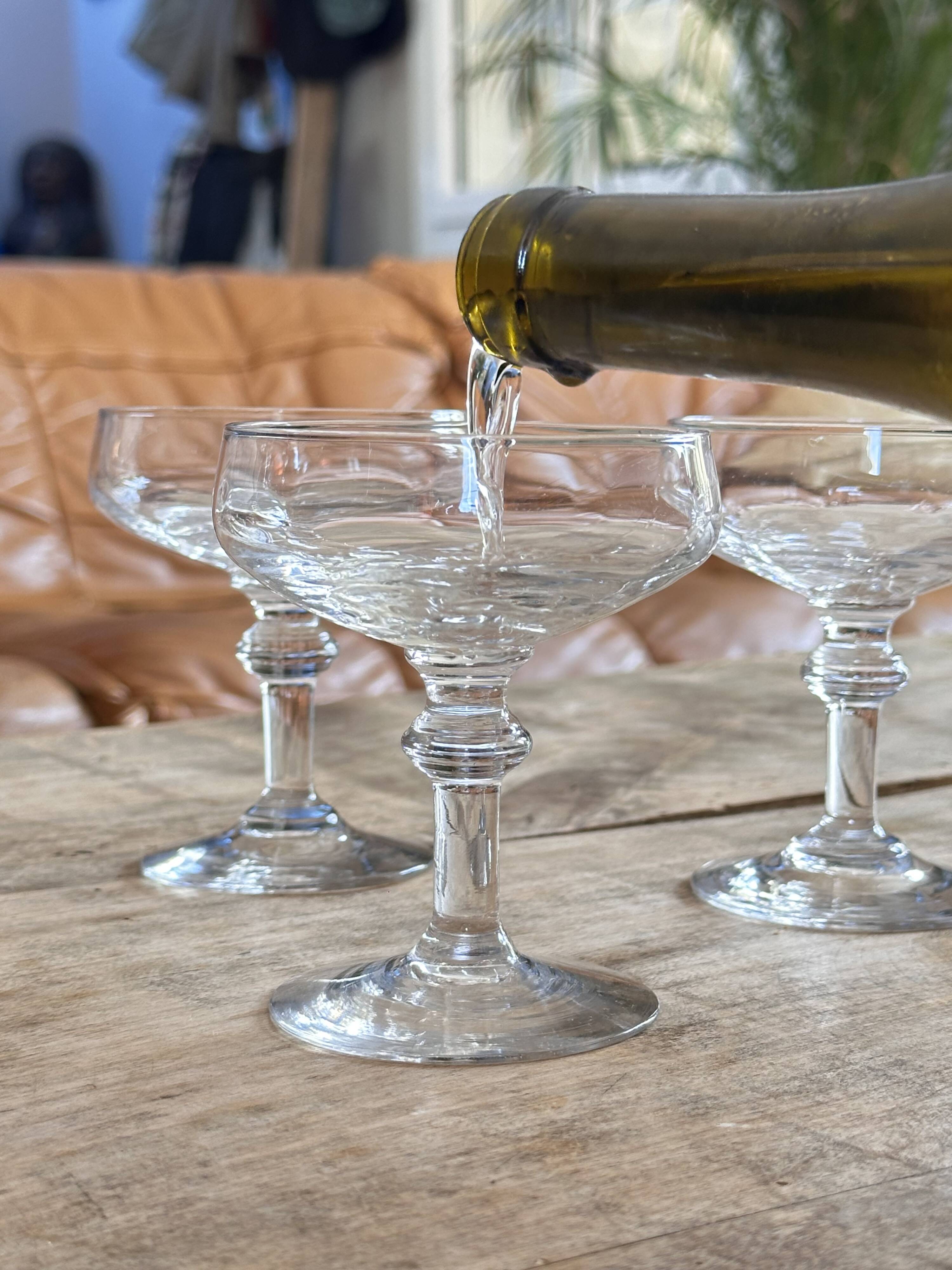 Nipple-shaped champagne glasses