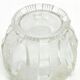 Art Deco sugar bowl, pressed glass, Germany, 1950s