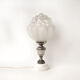 Bedside lamp in moulded glass