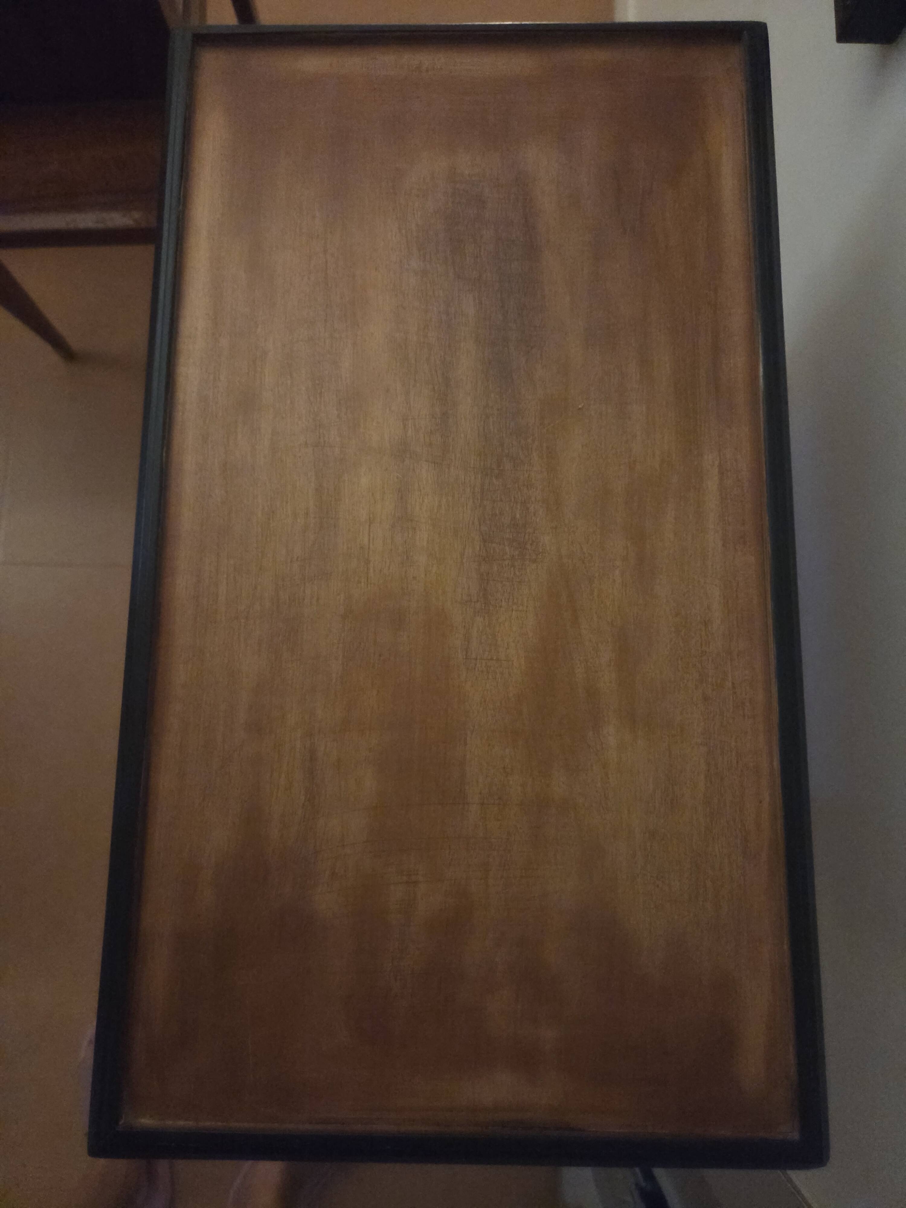 Lyre bedside table