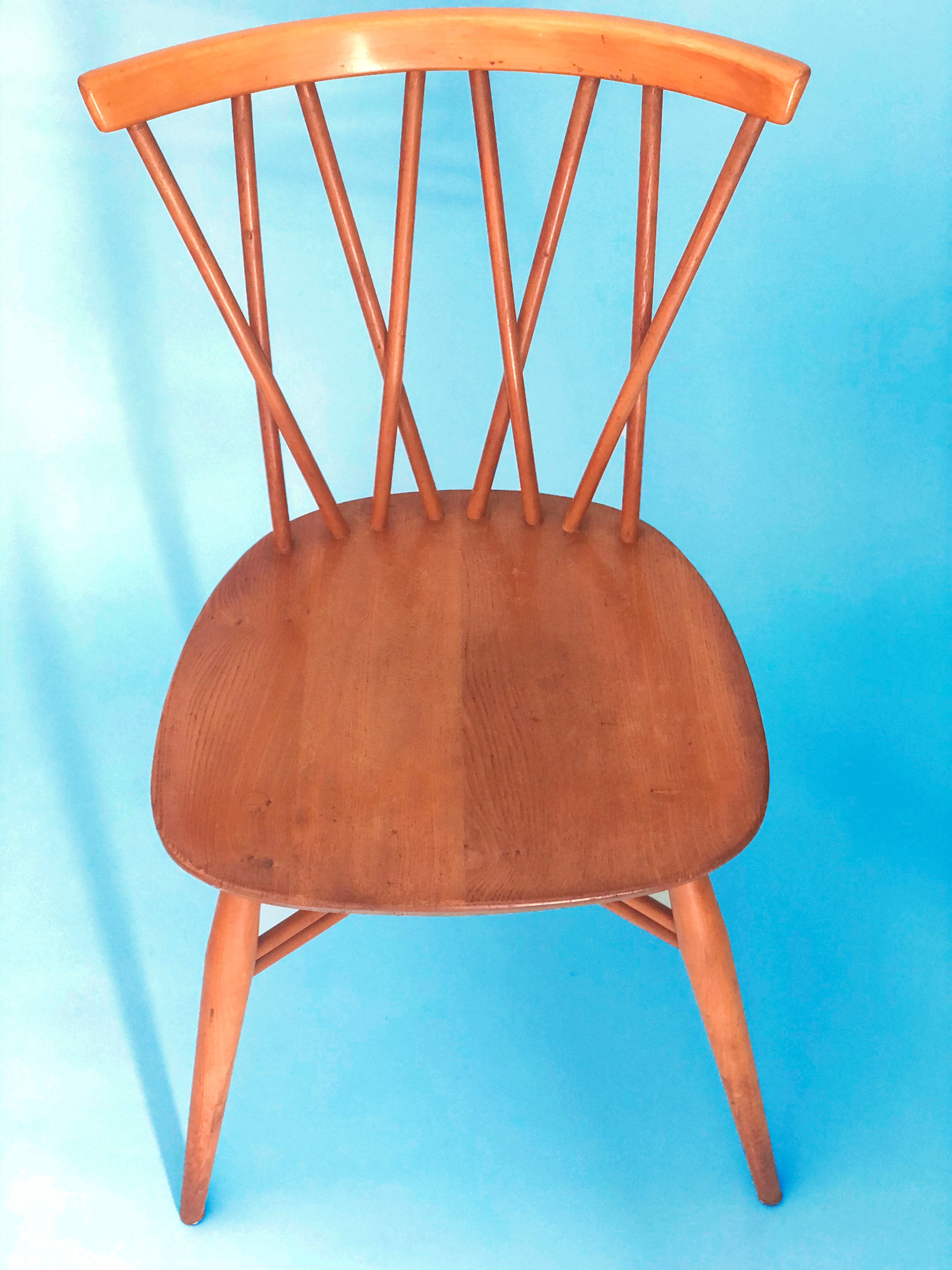 Set of 2 candlestick chairs by Lucian Ercolani for Ercol