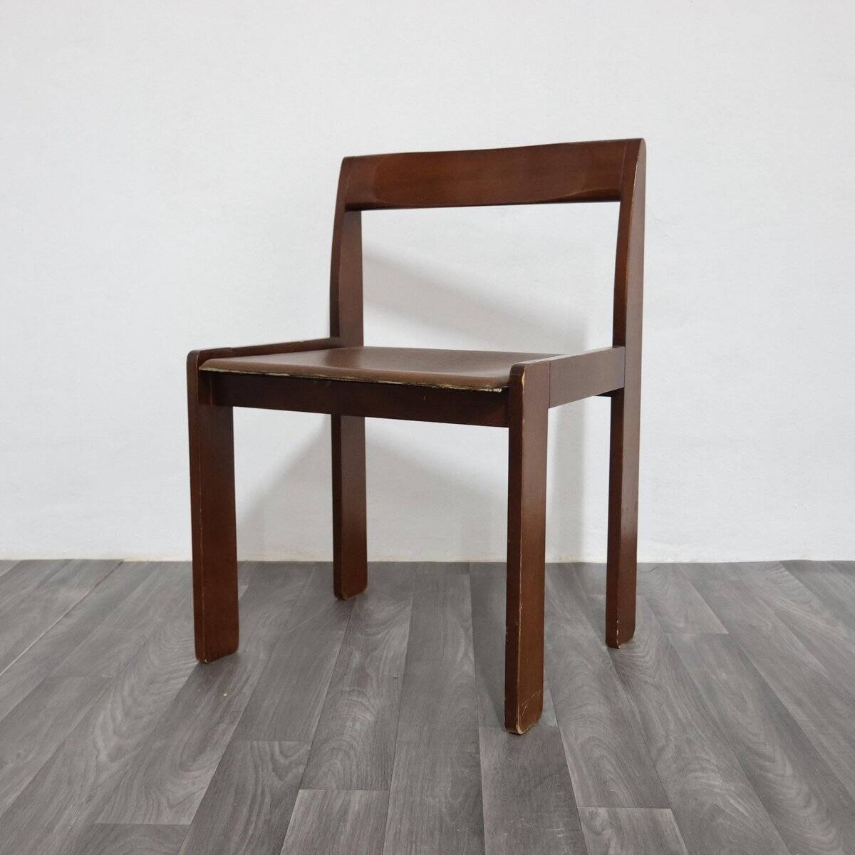 Chaises en bois vintage, années 1960, ensemble de 4