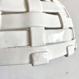 Hanging lampshade in barbotine ceramic - Italy