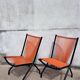 Paire Chaises pliantes scoubidou 1970's