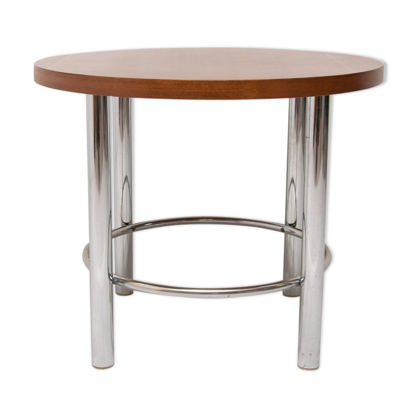 Bauhaus Chromed Coffee Table by Robert Slezak, 1930s