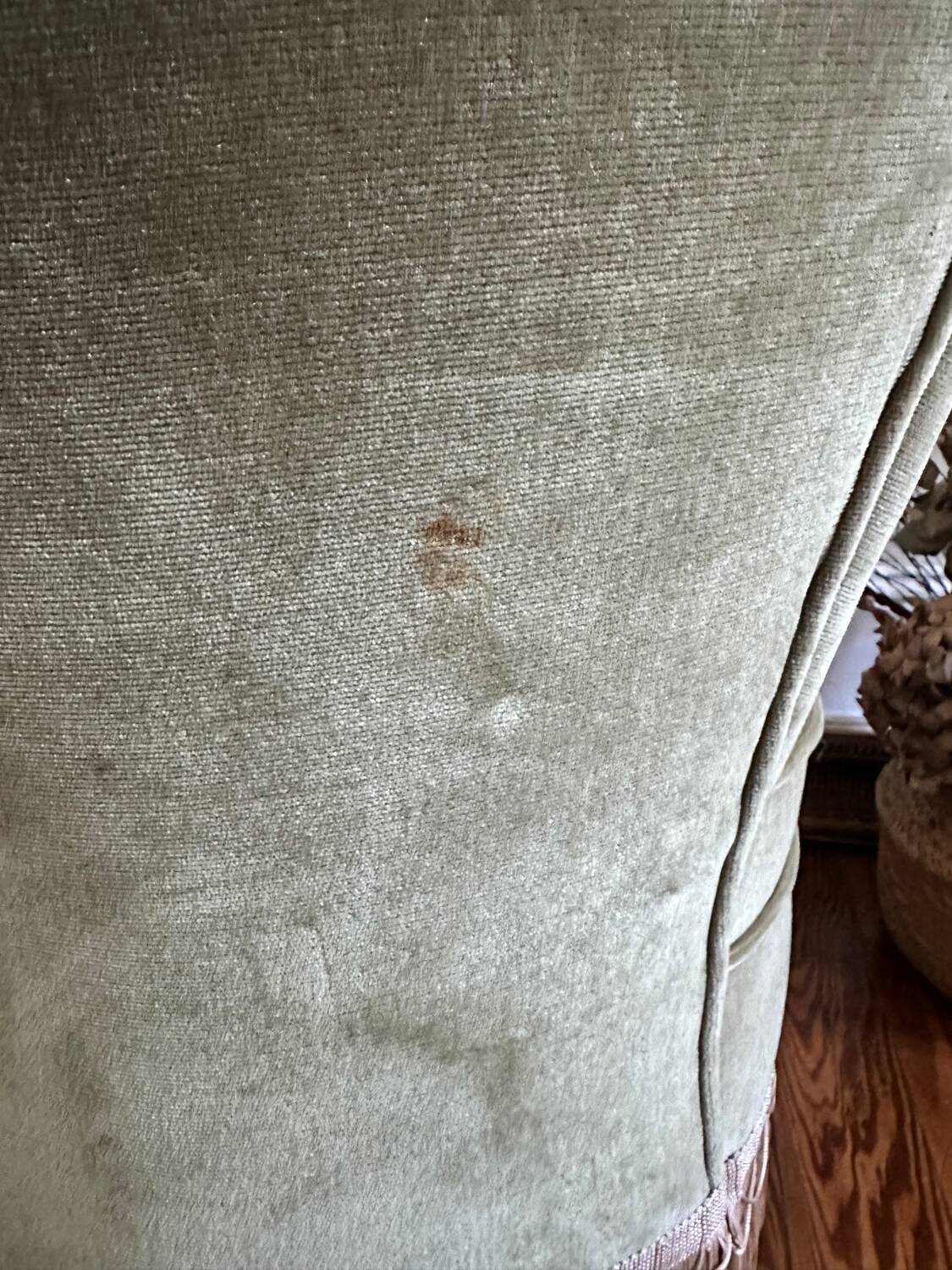 Fauteuil crapaud en velours