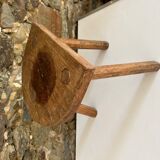 Antique tripod wooden trustool stool