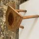 Antique tripod wooden trustool stool