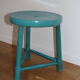 Blue wood tripod stool 400mm