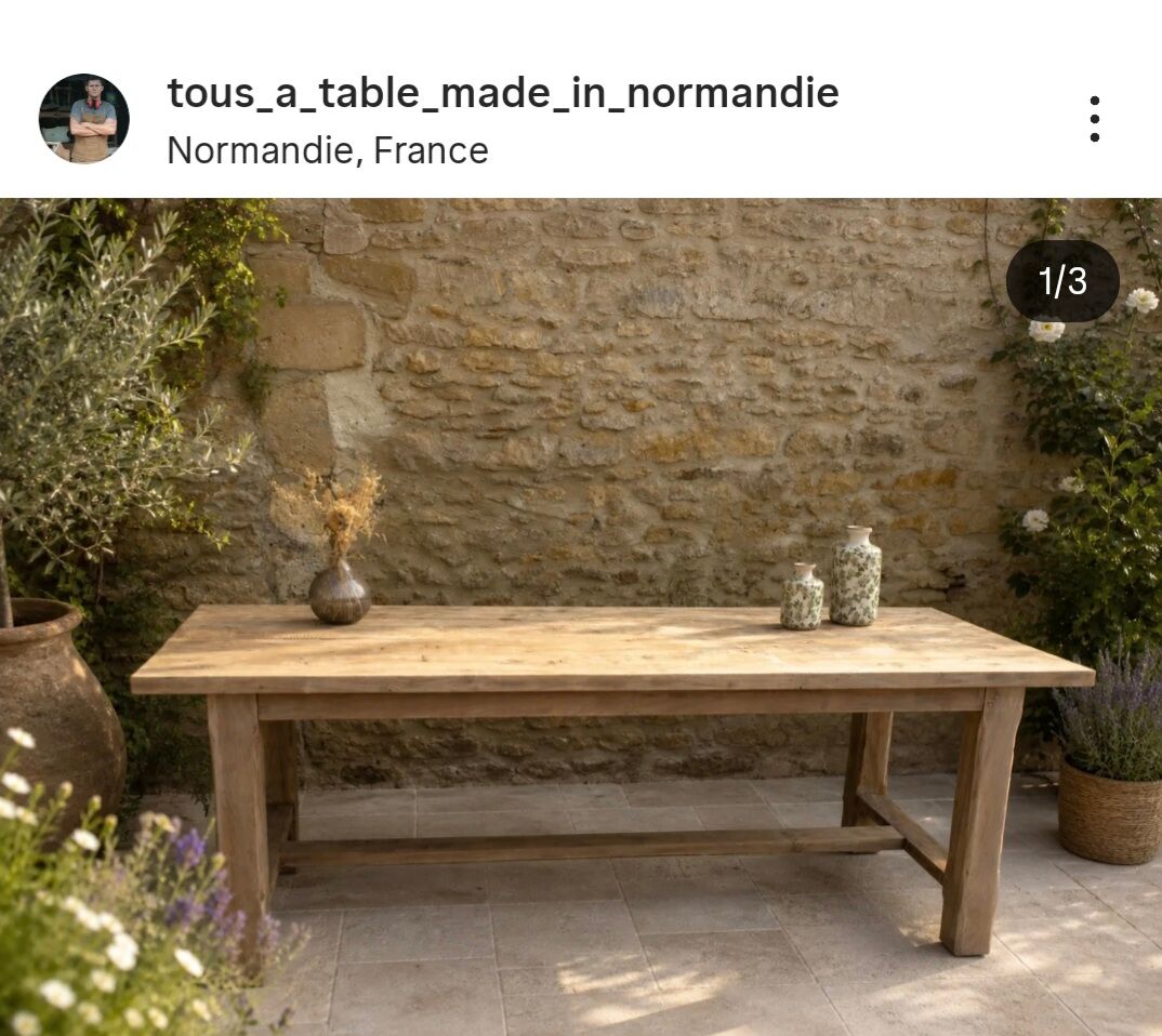Renovated farmhouse table