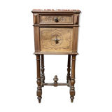 Marble top bedside table