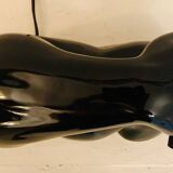 Vintage ceramic dumbbell lamp by JC Peiré