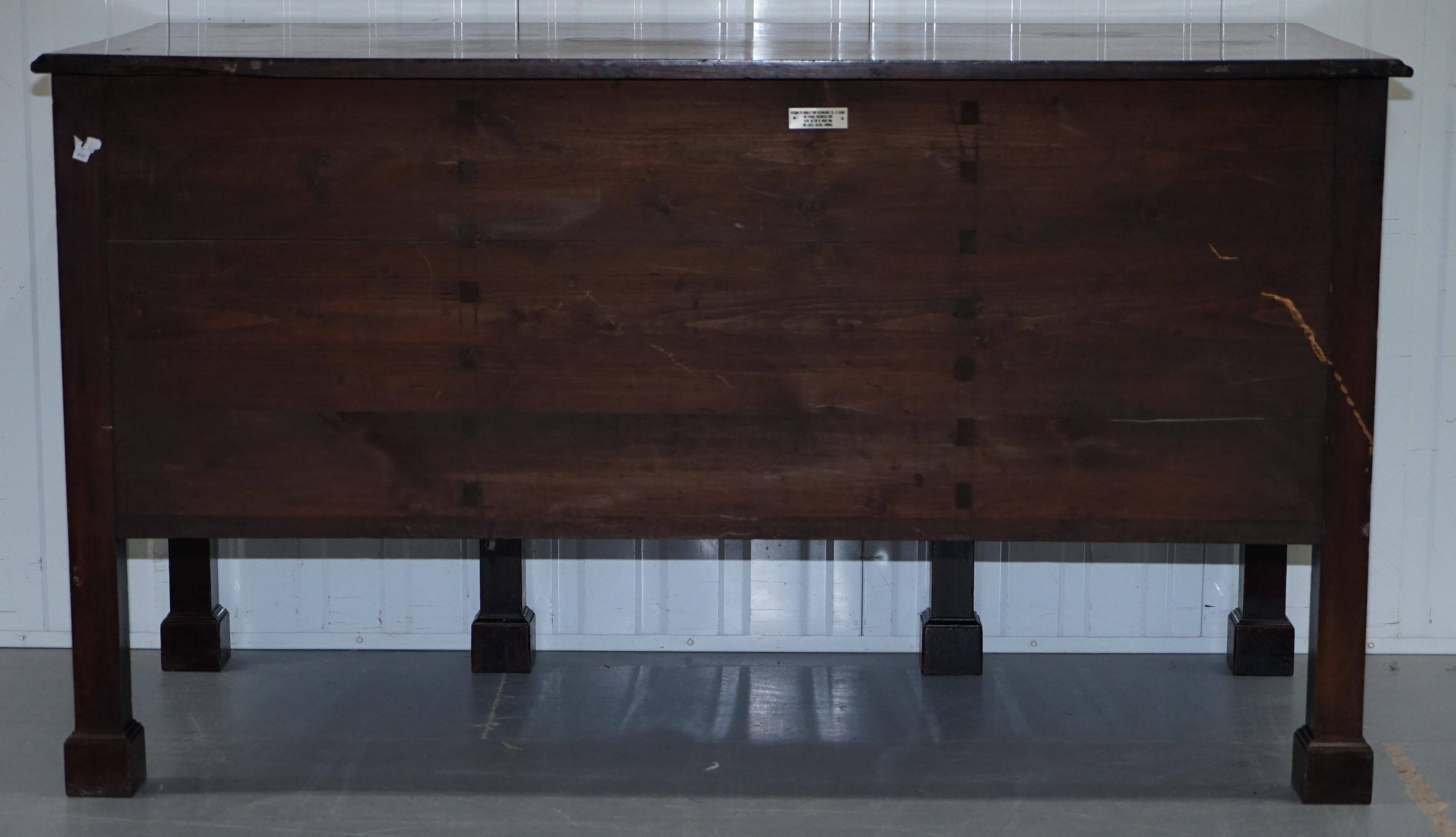 George III mahogany buffet Viscountess Boyd of Ince Castle Chippendale