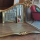 Old large golden mirror