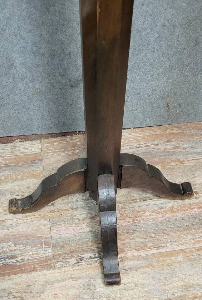 French design parrot coat rack in solid wood from the 1950s.