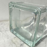 Pair of glass brick Lumax vintage design 60 Le corbustier