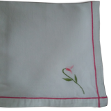 Grande nappe brodée tulipes