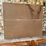 Shelf with wall or wooden lockers