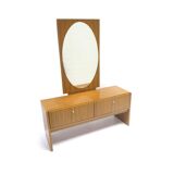 Vintage dressing table with mirror and two valves made in the 70s
