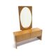 Vintage dressing table with mirror and two valves made in the 70s