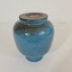 Vase émaillée Bleu de Jacques et Dani Ruelland 1960s