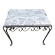 Antique Wrought Iron and Marble Coffee Table