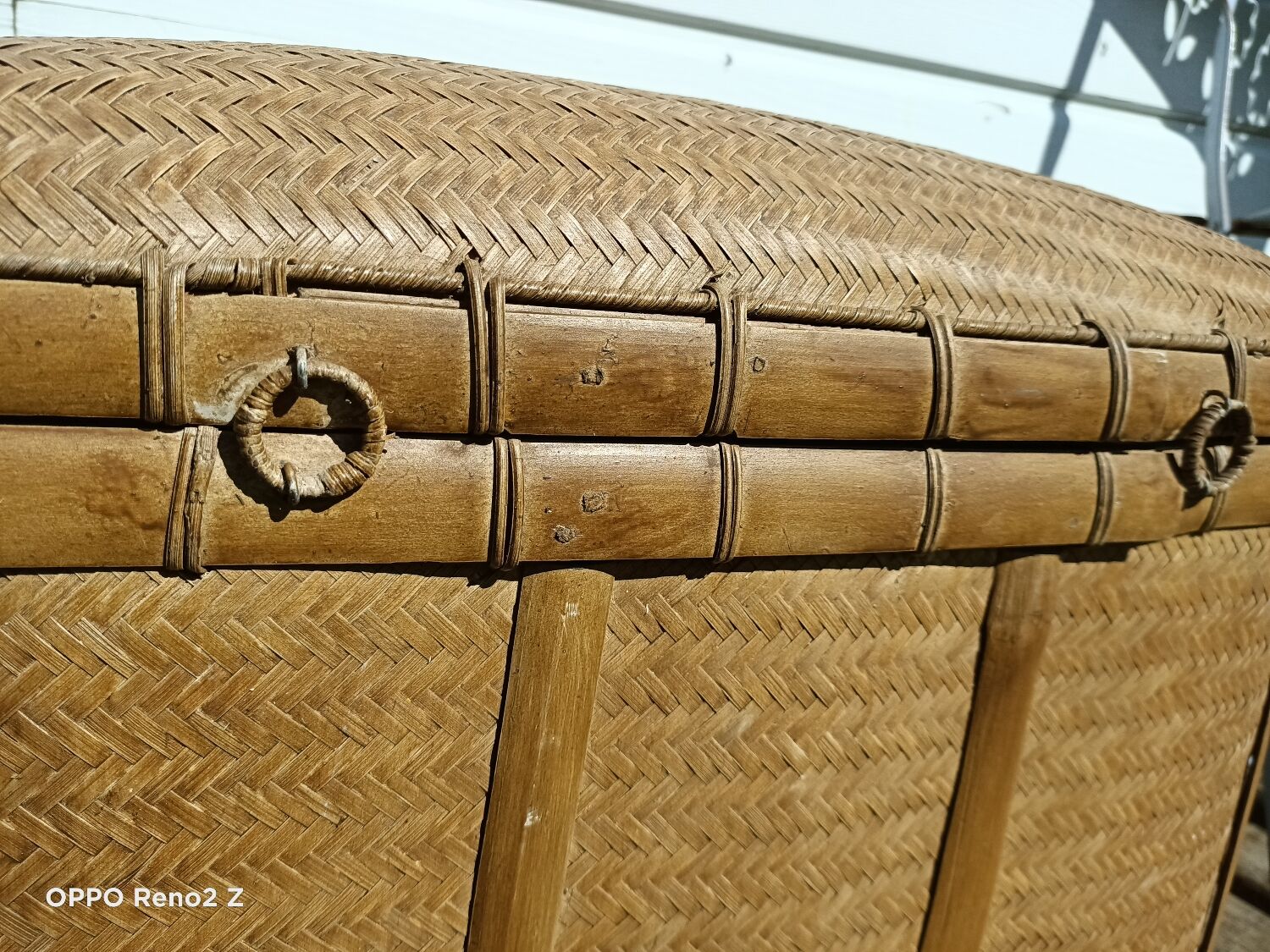 Old trunk rice straw