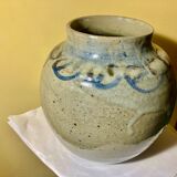 Vase pensu , enamelled ceramic, marking to be identified n°3 bis vintage