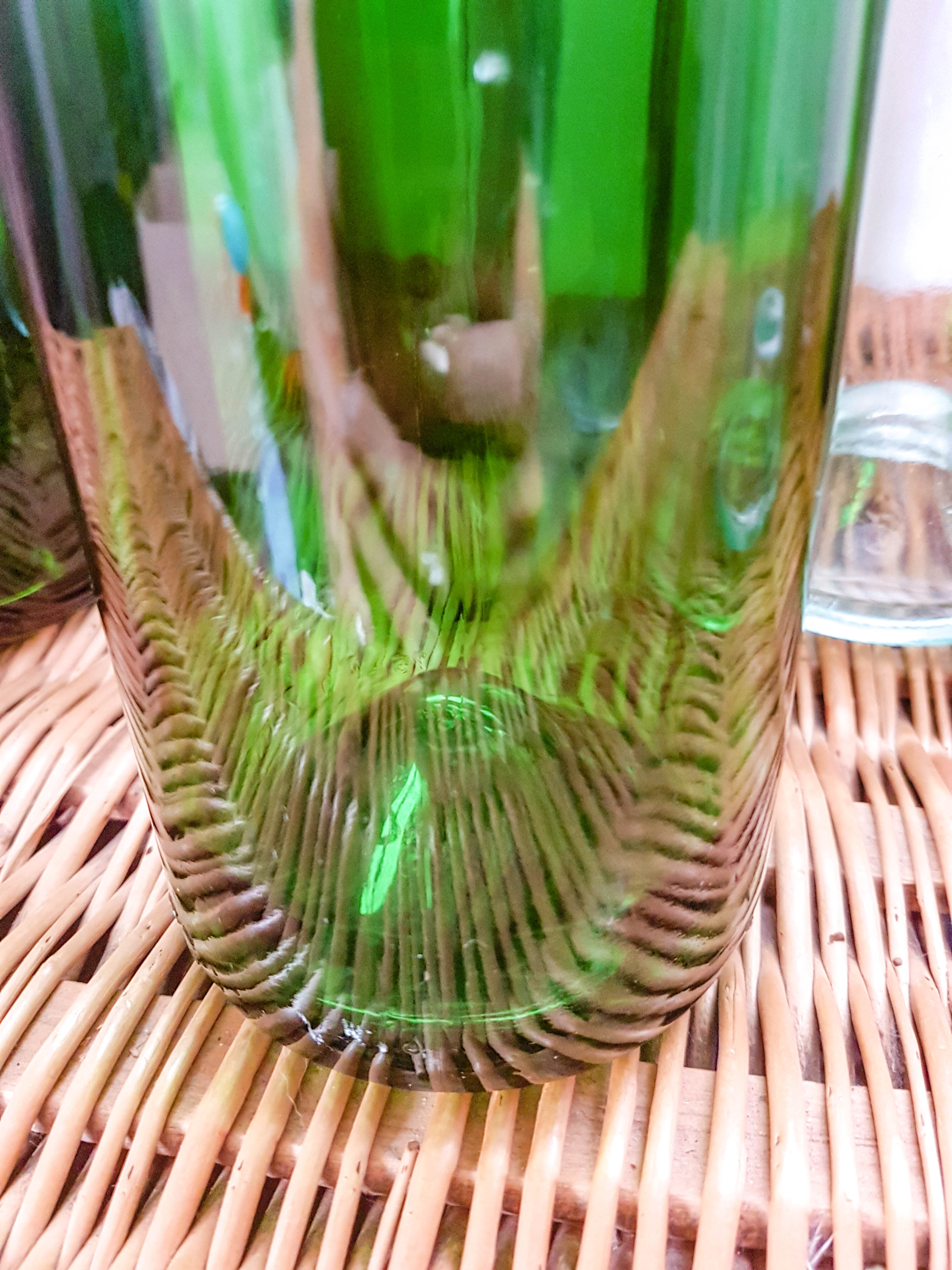 Vintage bottle with porcelain stopper