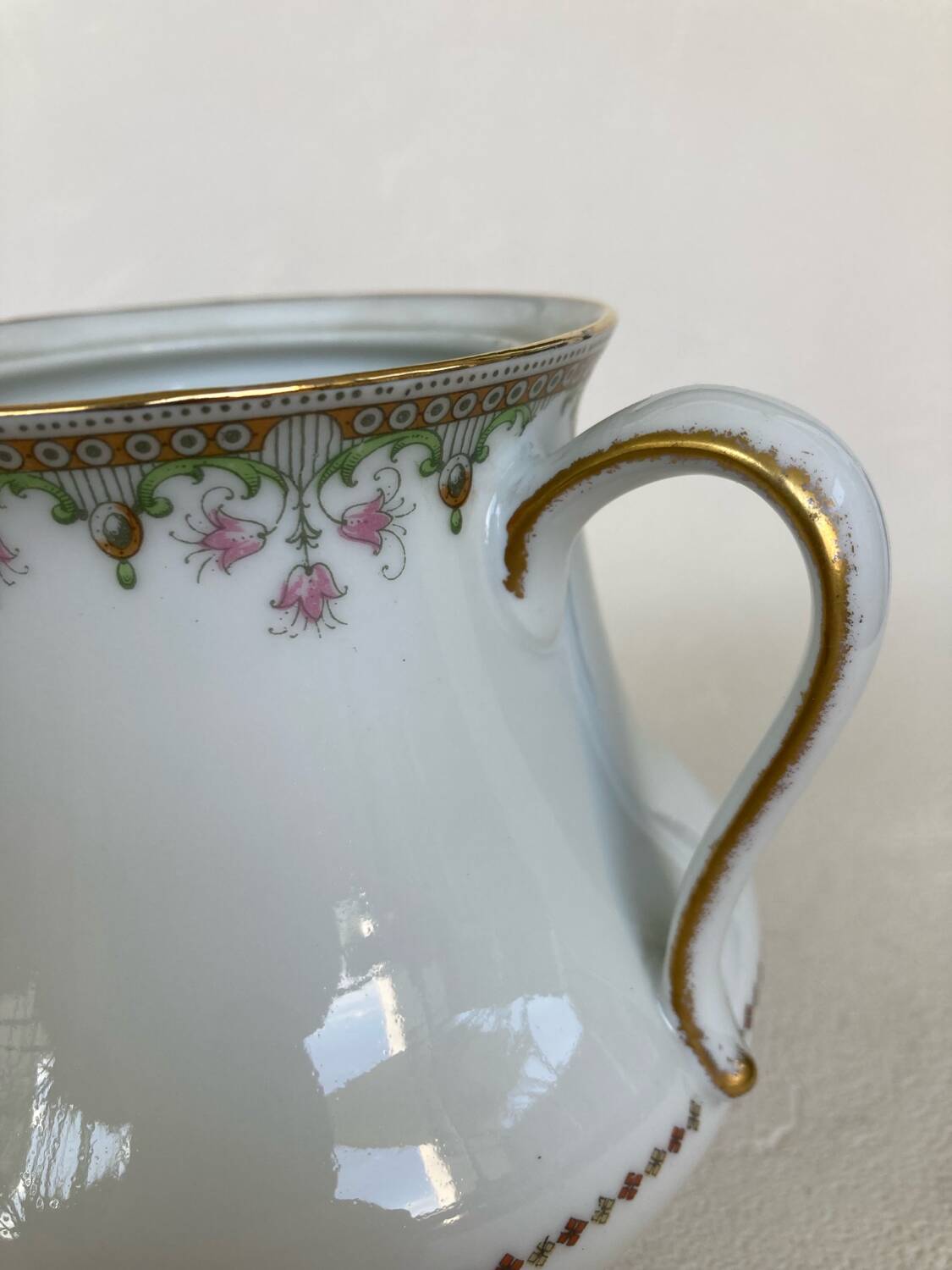 Bernardaud Limoges Porcelain Sugar Bowl, 1920s