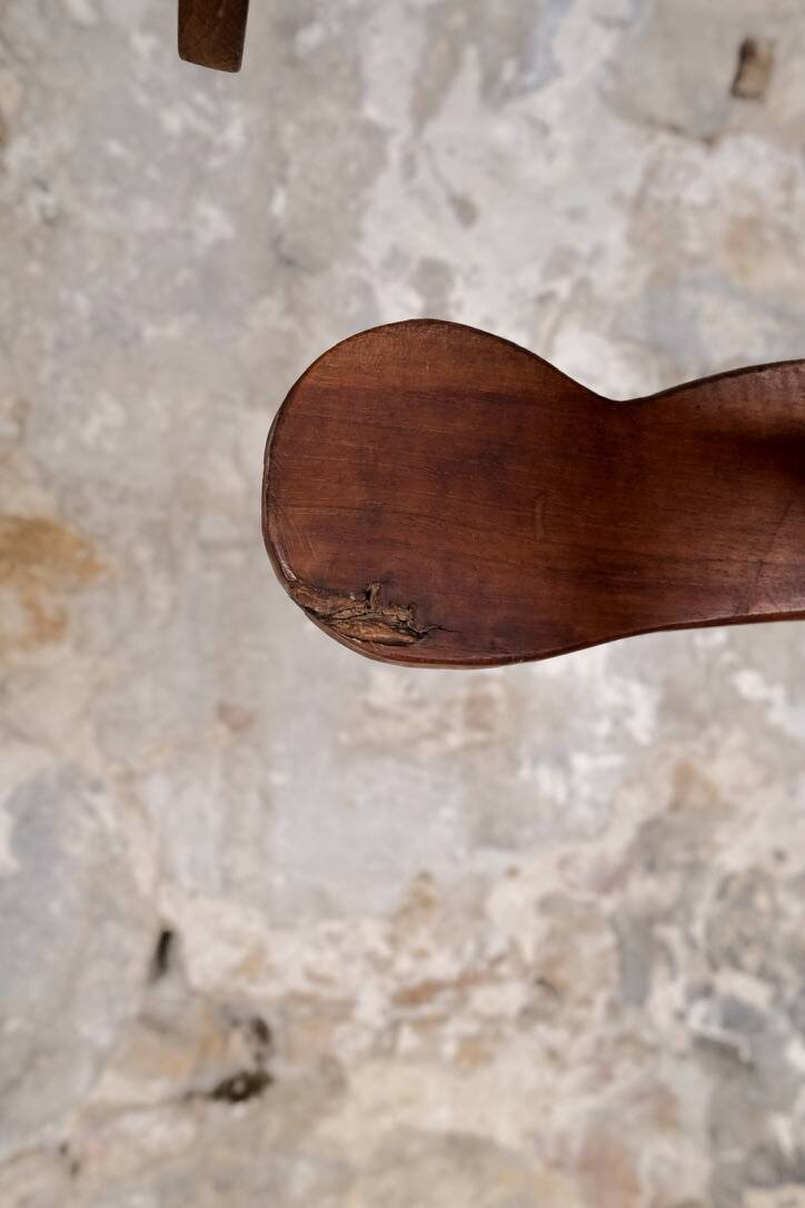Oak coat rack, France, early 20th century