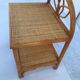 Bedside shelf in vintage wicker rattan