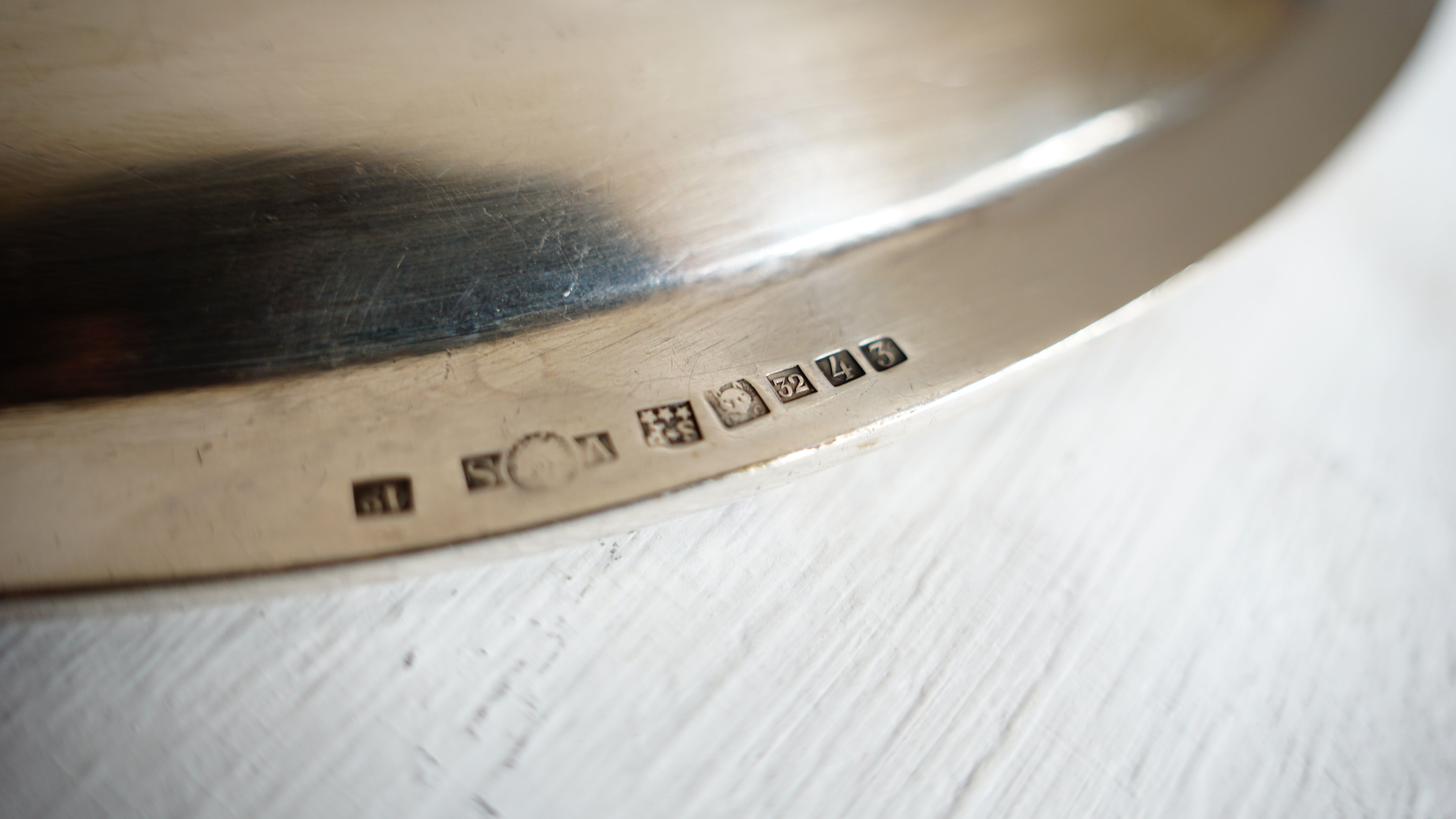 2 silverware serving dishes